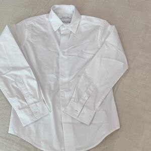 Calvin Klein boys Crisp White Dress Shirt